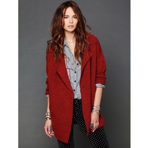 Free People Slouchy Sweater Jacket